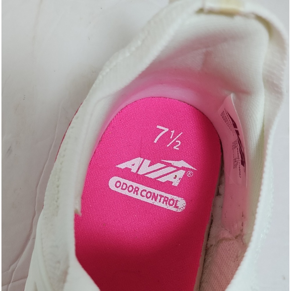 Avia‎ Caged Knit Women's Running Shoes Sneakers White Pink Blue Size 7.5 - Picture 3 of 10